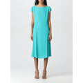 Grünes Viskose-Freizeitkleid