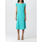 Grünes Viskose-Freizeitkleid