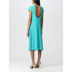 Grünes Viskose-Freizeitkleid