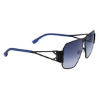 Schwarze Metallsonnenbrille