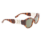 Braune gespritzte Sonnenbrille