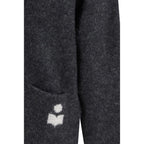 Gray Alpaca Vicugna Pacos Cardigan