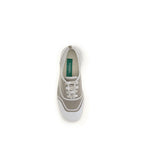 Beige Cotton Low Top Sneakers