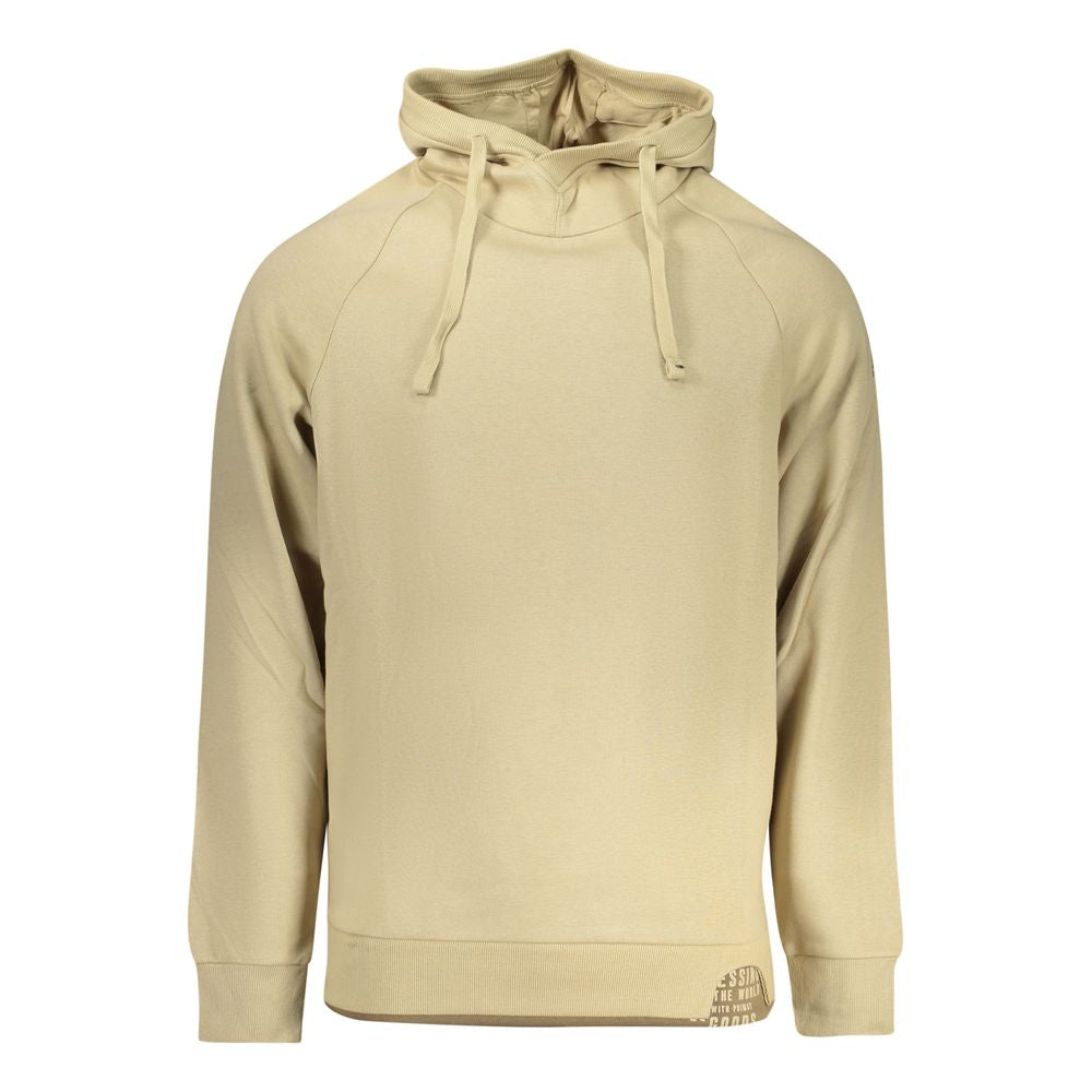 Beiges Herren-Sweatshirt aus Baumwolle