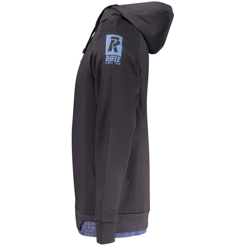 Blaues Herren-Sweatshirt aus Baumwolle