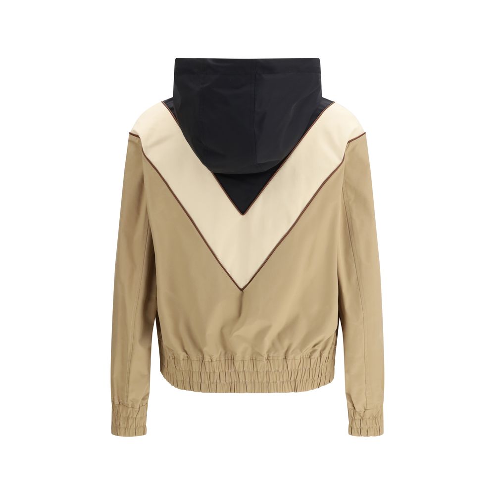 Mehrfarbige Shell-Jacke aus Polyester