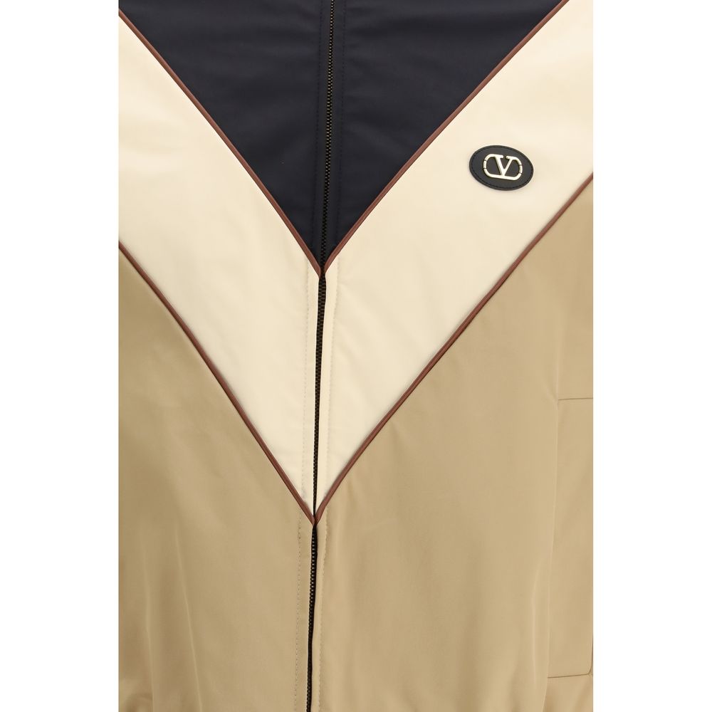 Mehrfarbige Shell-Jacke aus Polyester