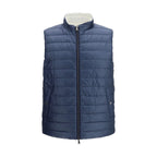 Weiße ärmellose Jacke aus Polyamid
