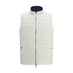 Weiße ärmellose Jacke aus Polyamid