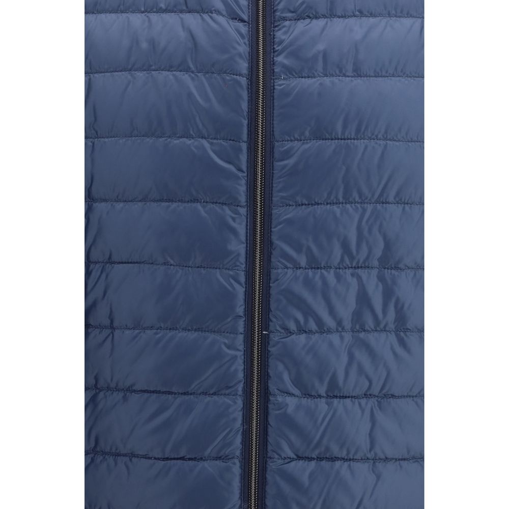 Weiße ärmellose Jacke aus Polyamid