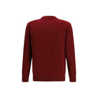 Bordeauxfarbener Cardigan aus Wolle