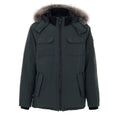 Grüner Nylon-Parka