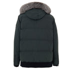 Grüner Nylon-Parka