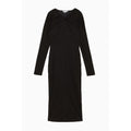 Black Wool Casual Dress