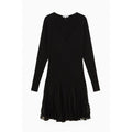 Black Viscose Casual Dress