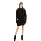 Black Nylon Casual Dress