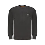 Herrenpullover aus schwarzer Baumwolle