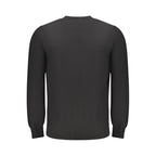 Herrenpullover aus schwarzer Baumwolle