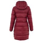 Bordeaux Cotton Full-Length Jacket
