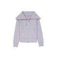 Cardigan in cotone viola
