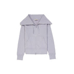 Cardigan in cotone viola