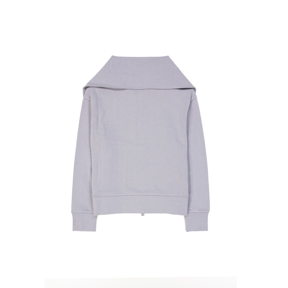 Cardigan in cotone viola