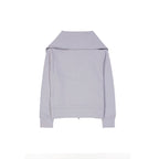 Cardigan in cotone viola