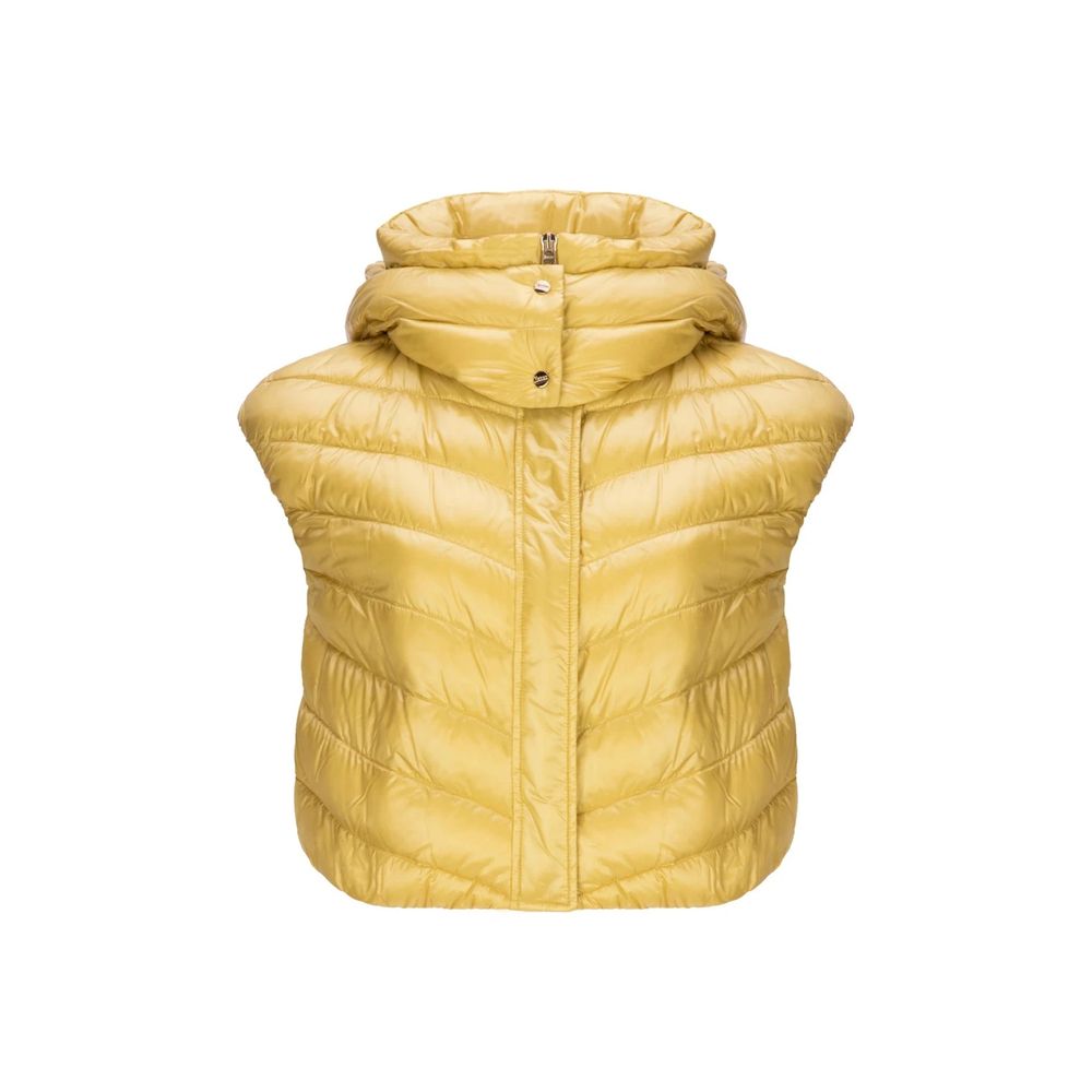 Zweifarbige ärmellose Jacke aus Polyamid
