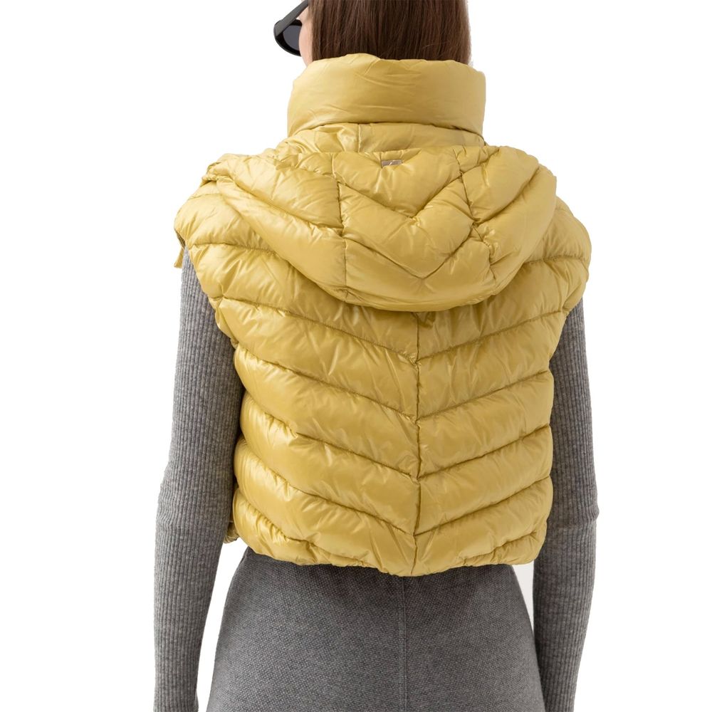 Zweifarbige ärmellose Jacke aus Polyamid