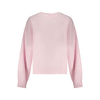 Pink Cotton Women Sweatshirt