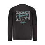 Black Cotton Men Sweatshirt