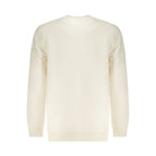 White Cotton Men Sweatshirt