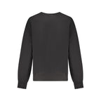 Black Cotton Women Sweatshirt