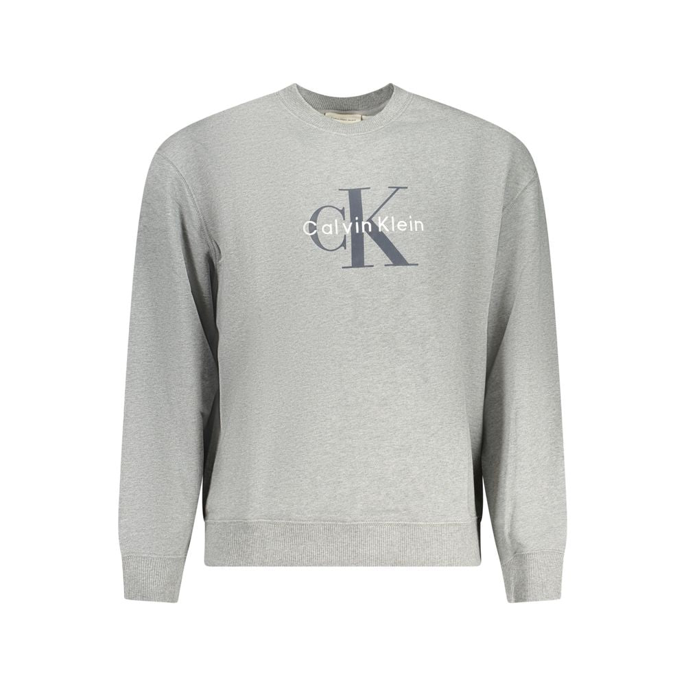 Graues Herren Sweatshirt aus Baumwolle