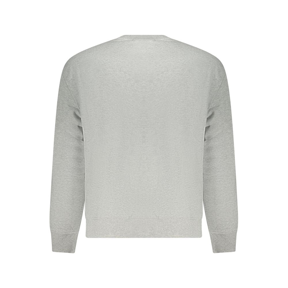 Graues Herren Sweatshirt aus Baumwolle