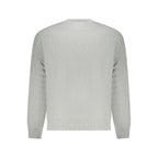 Graues Herren Sweatshirt aus Baumwolle