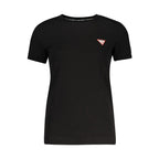 Guess Jeans Black Organic Cotton Women T-Shirt