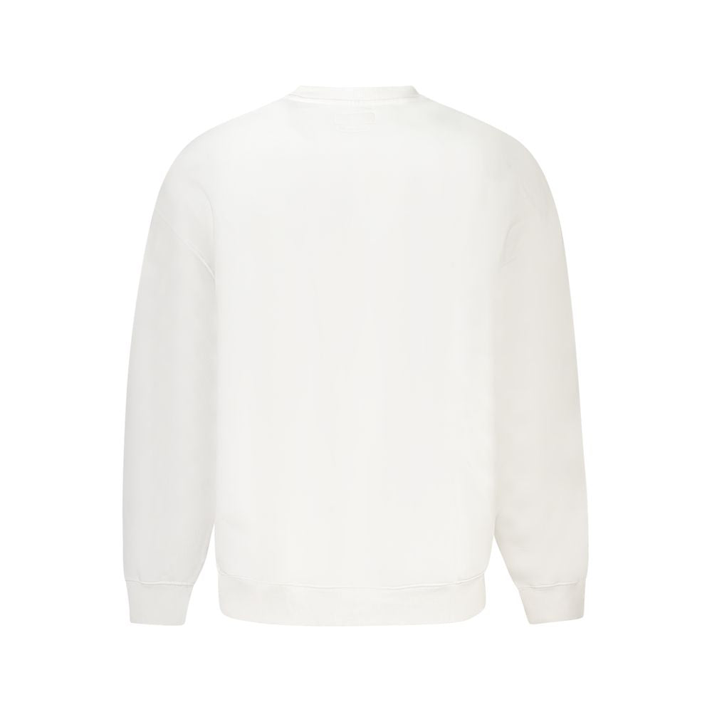 Weißer Herrenpullover aus Baumwolle