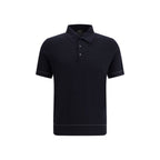Black Cotton Polo Shirt