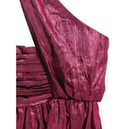 Fuchsiafarbenes kurzes Viskosekleid