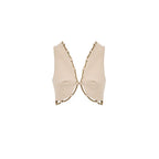 Beige Weste aus Baumwolle