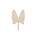 Beige Weste aus Baumwolle