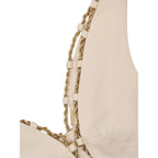 Beige Weste aus Baumwolle