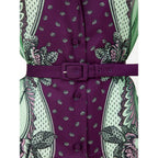 Green Silk Pattern Shirt
