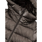 Gray Viscose Parka