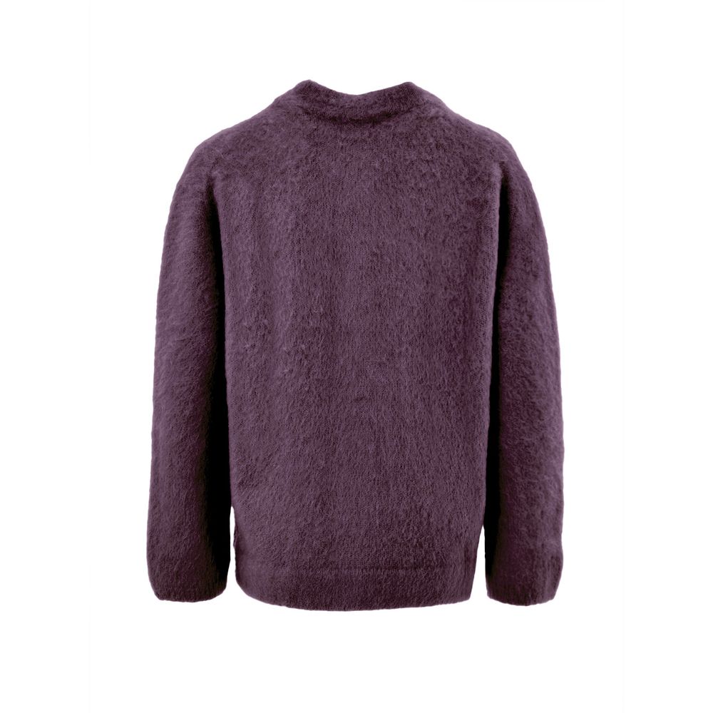 Cardigan in lana bordeaux