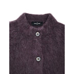 Cardigan in lana bordeaux