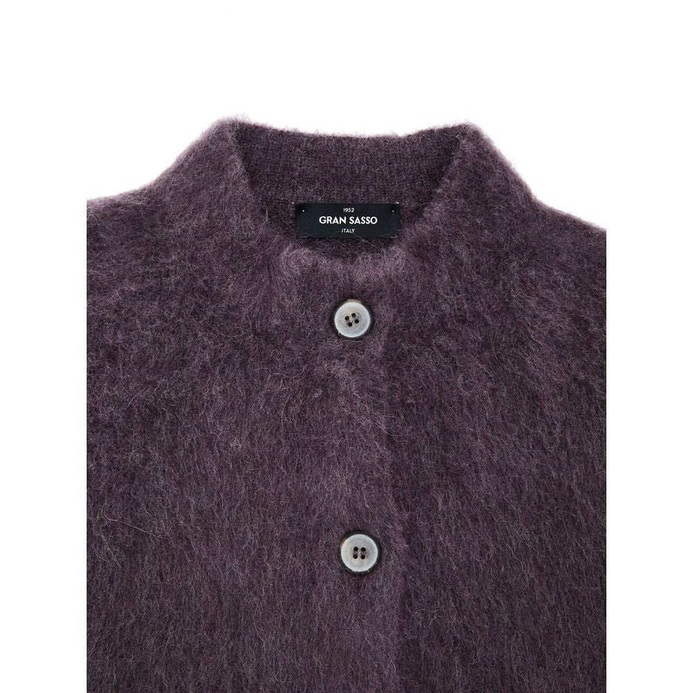 Cardigan in lana bordeaux