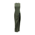 Bicolor Polyester Casual Dress