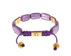 CZ Amethyst 18K Gold 925 Armband